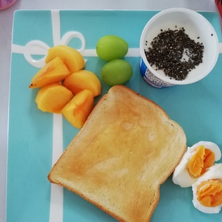 朝食トーストプレート♡